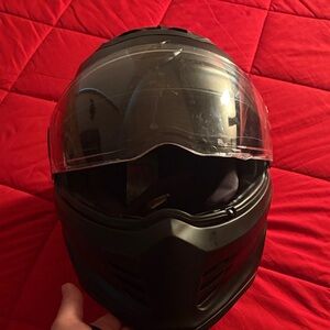 Black Motorcycle Helmet